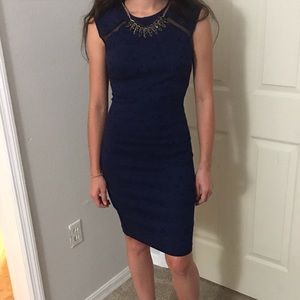 Navy blue and black dress